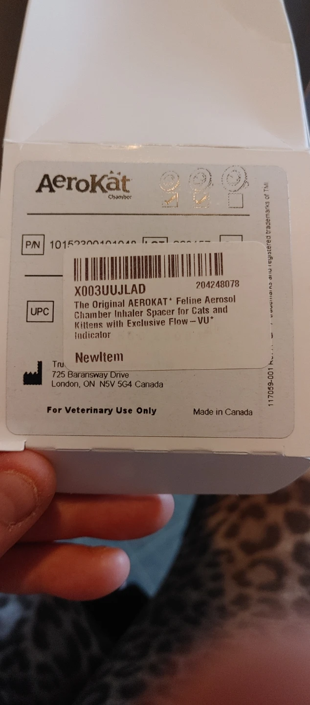 AeroKat Feline Aerosol Chamber Inhaler Spacer with Flow-Vu - photo 2