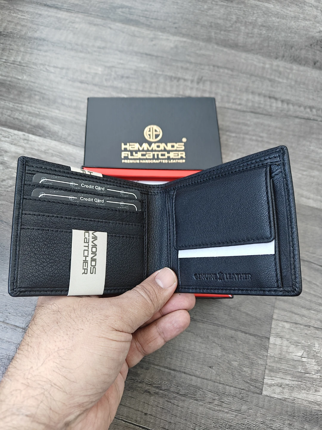Hammonds Flycatcher Men's Black Genuine Leather Wallet