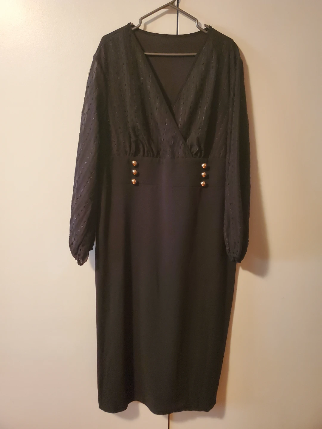 🥕 SHEIN CURVE Black Dress 4XL