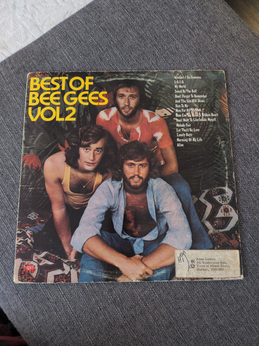 Best of Bee Gees Vol. 2 Vinyl Record