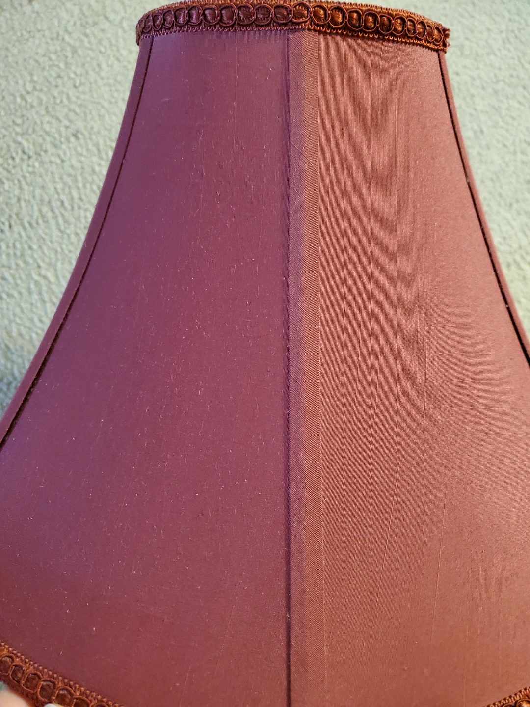 Lampshade - Burgundy Fabric Bell Shape