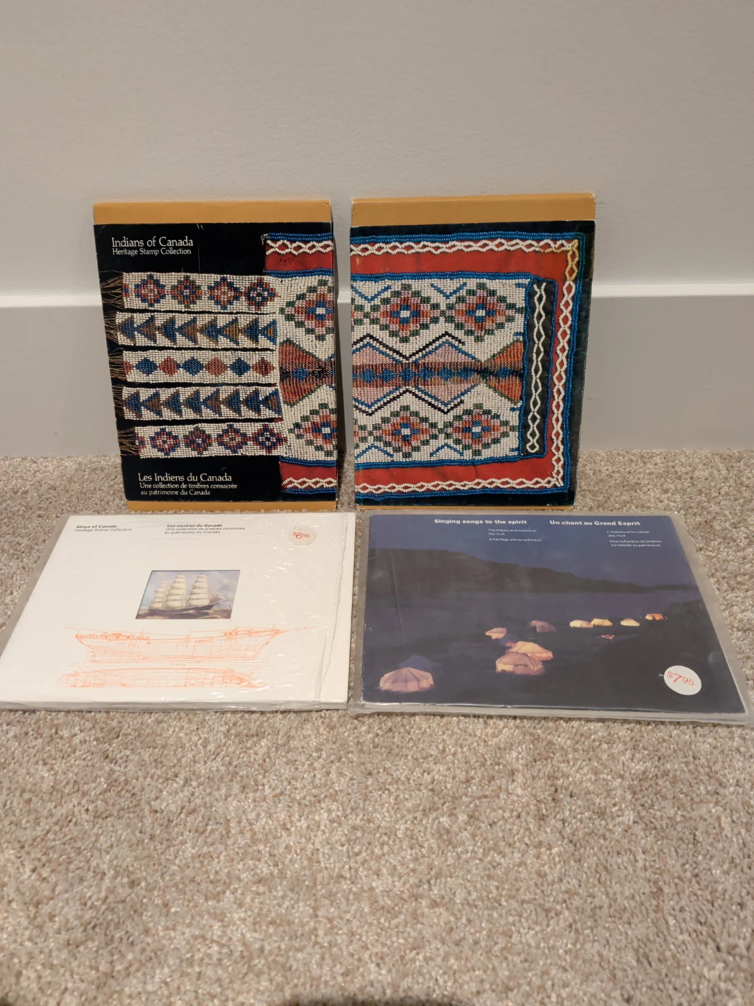 4 VINTAGE HERITAGE STAMP COLLECTORS SET