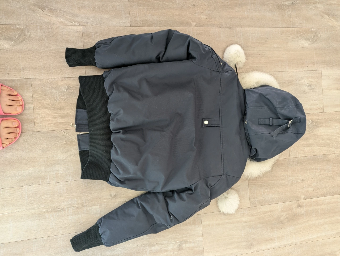 Moose Knuckles Bomber Jacket with Fur Hood - photo 3