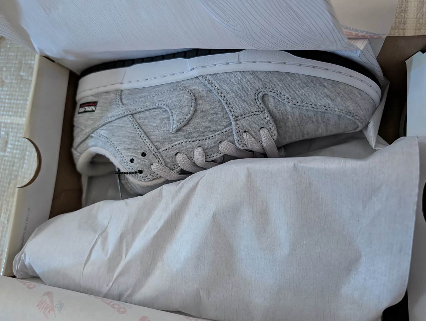 Nike SB Dunk Low Pro QS Grey Fog -Size 9 - photo 5