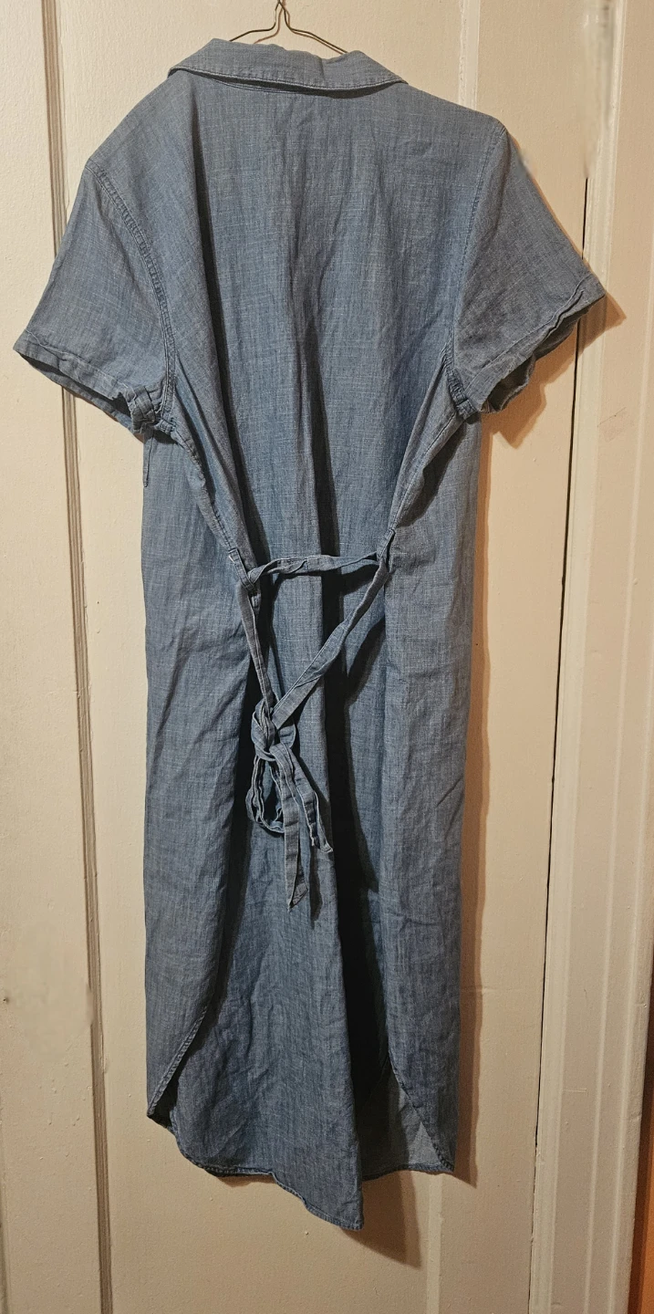 Women's long jean dress - photo 3