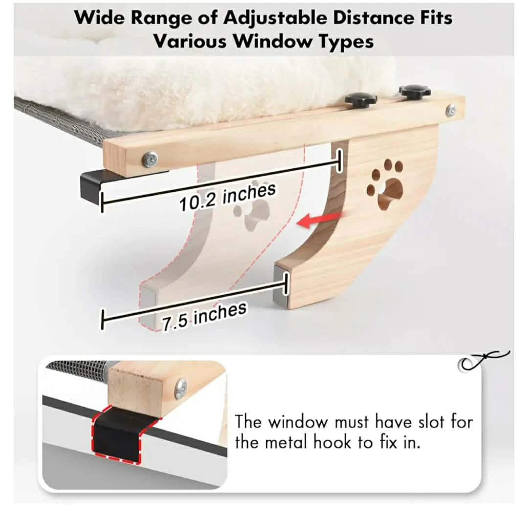 AMOSIJJOY Cat Window Perch Cushion Bed XL - photo 5