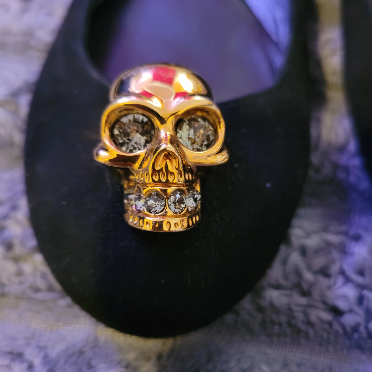 Alexander McQueen Black Suede Skull Ballet Flats 38/7.5us - photo 2
