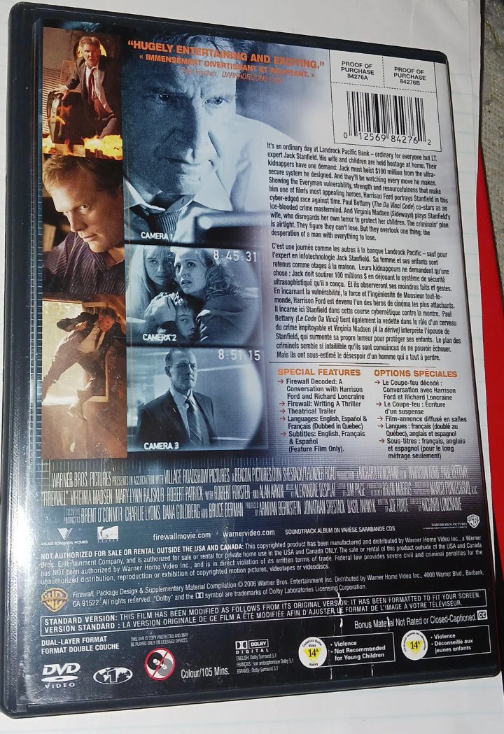 Firewall Full-Screen Edition DVD - photo 3