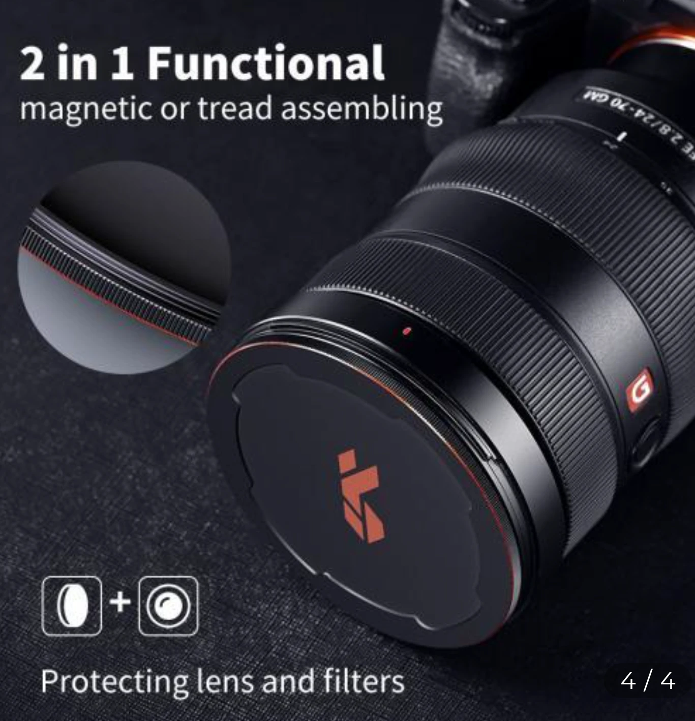 K&F CONCEPT Nano-X Series Magnetic Lens Cap 67mm - BRAND NEW - photo 3