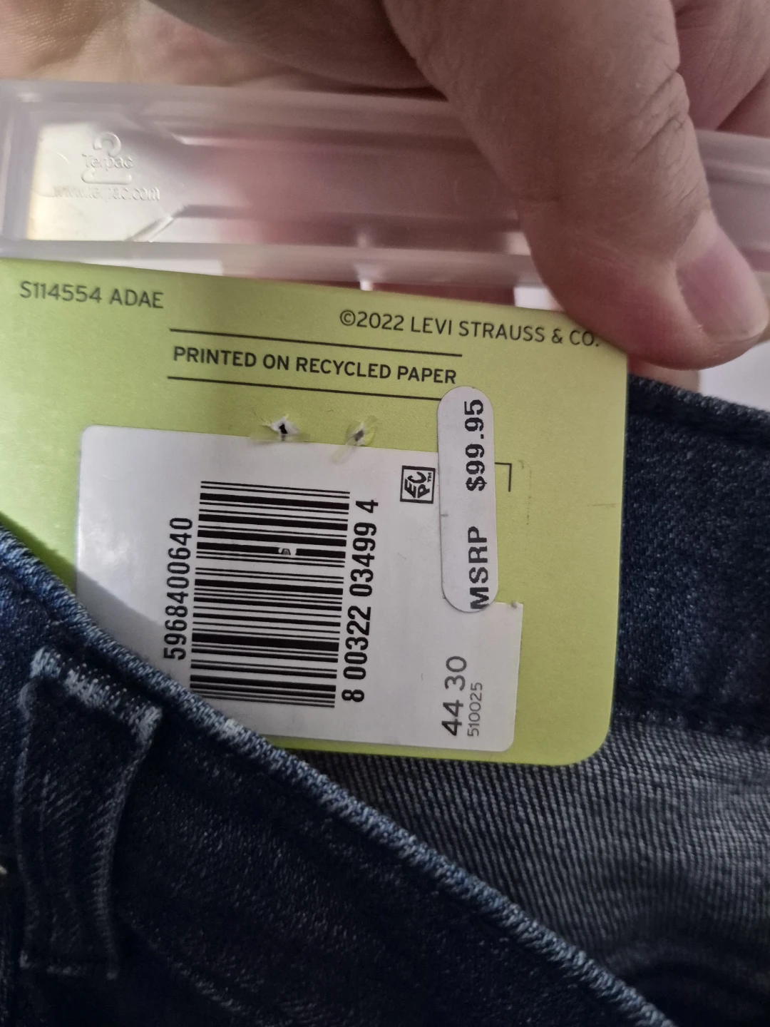 Men's Levi's 502 Taper Jeans 44x30 - photo 3