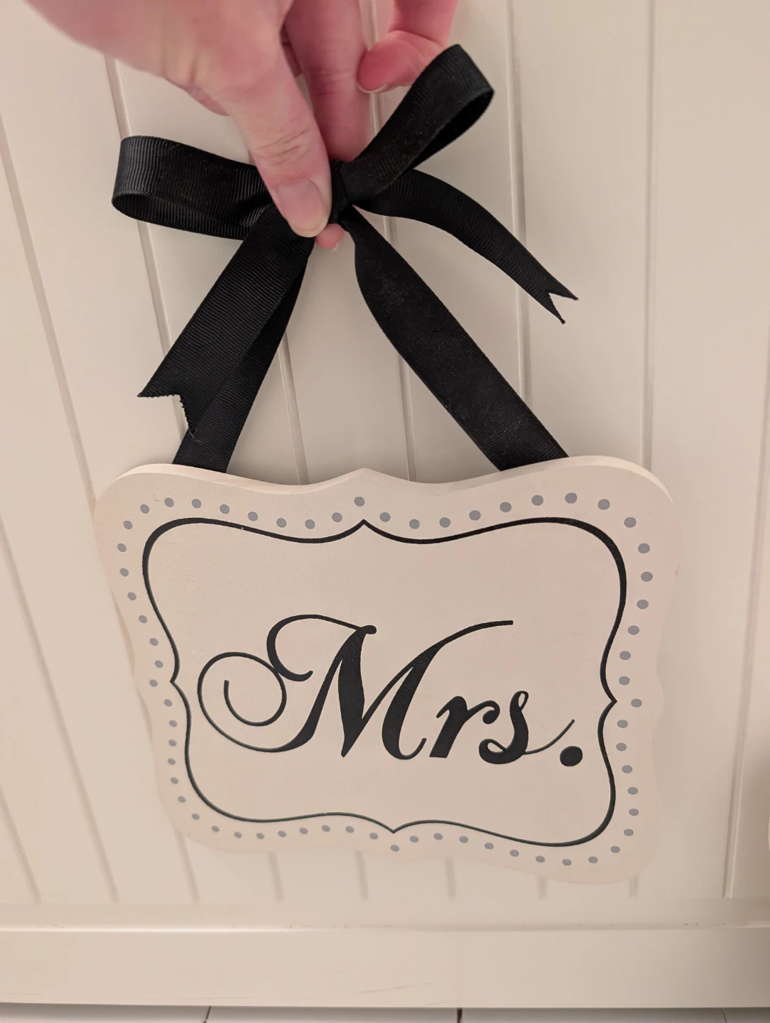 Creative Co-Op "Mr. & Mrs." Wooden Signs