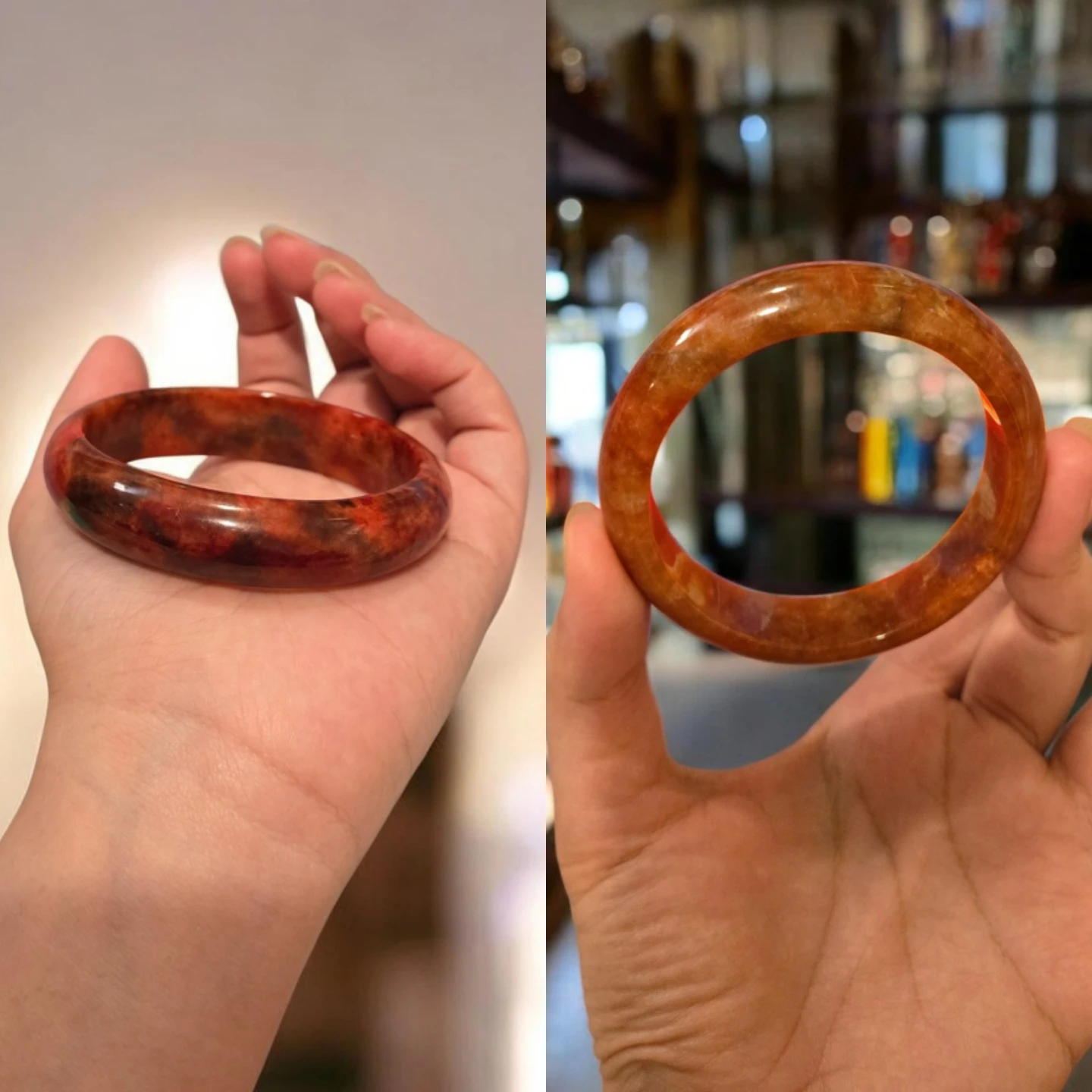 Blood Jade Bangle