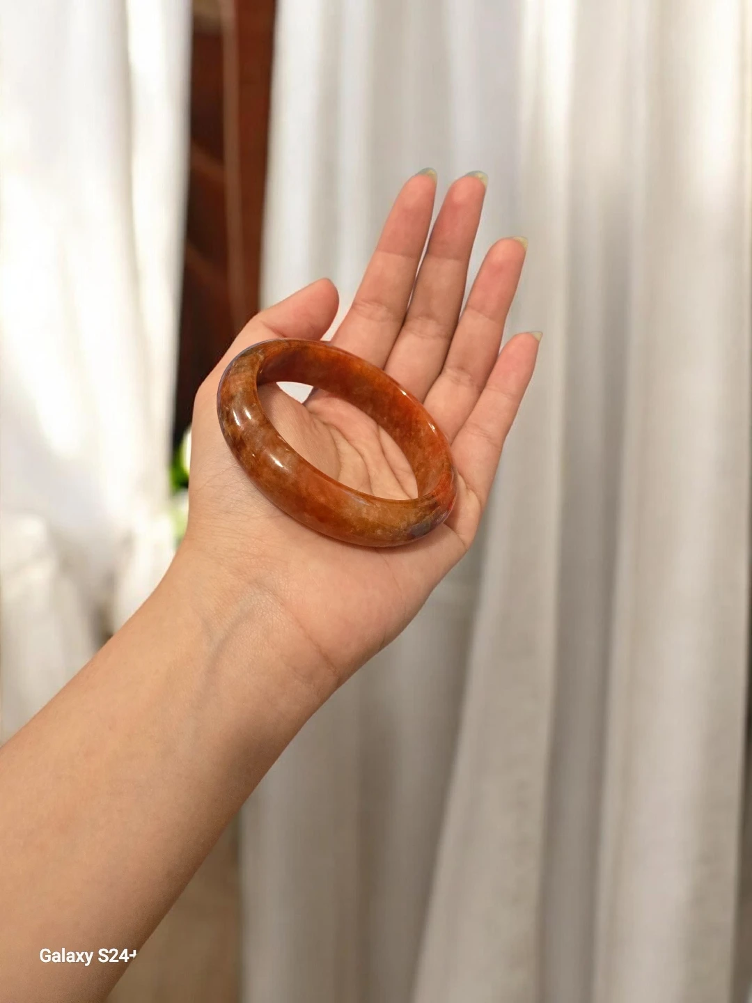 Blood Jade Bangle - photo 5