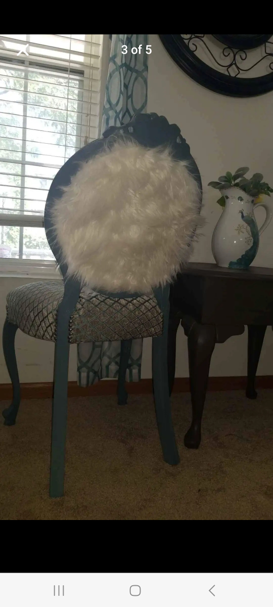 Set of 2 Blue Accent Chairs - photo 2