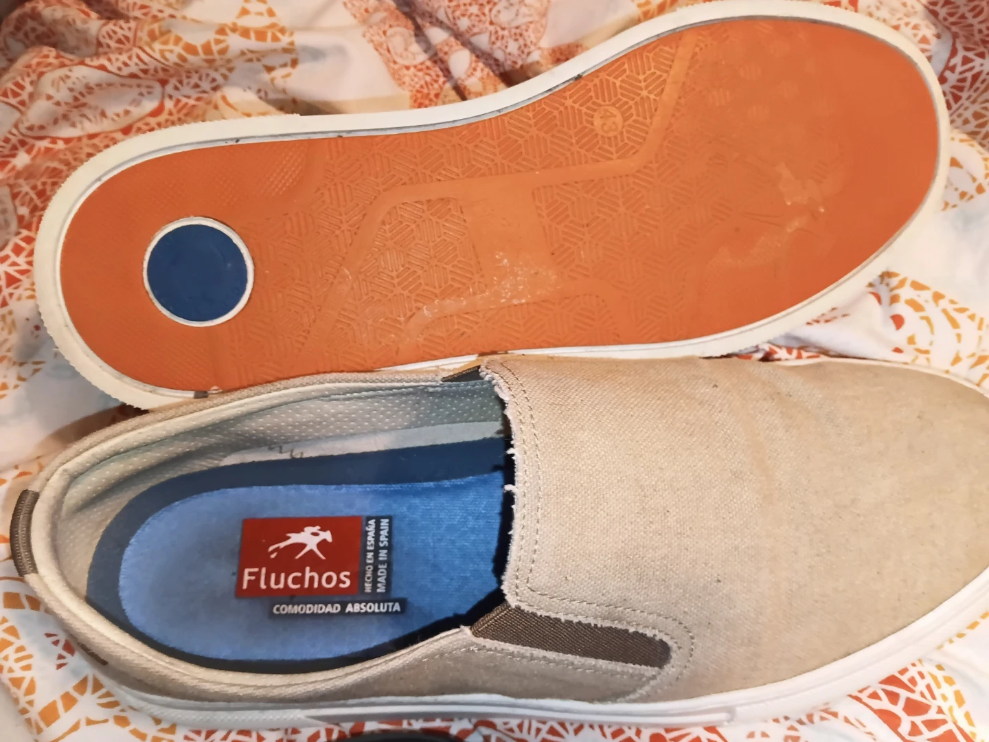 Fluchos Tan Canvas Slip-On Shoes - photo 2