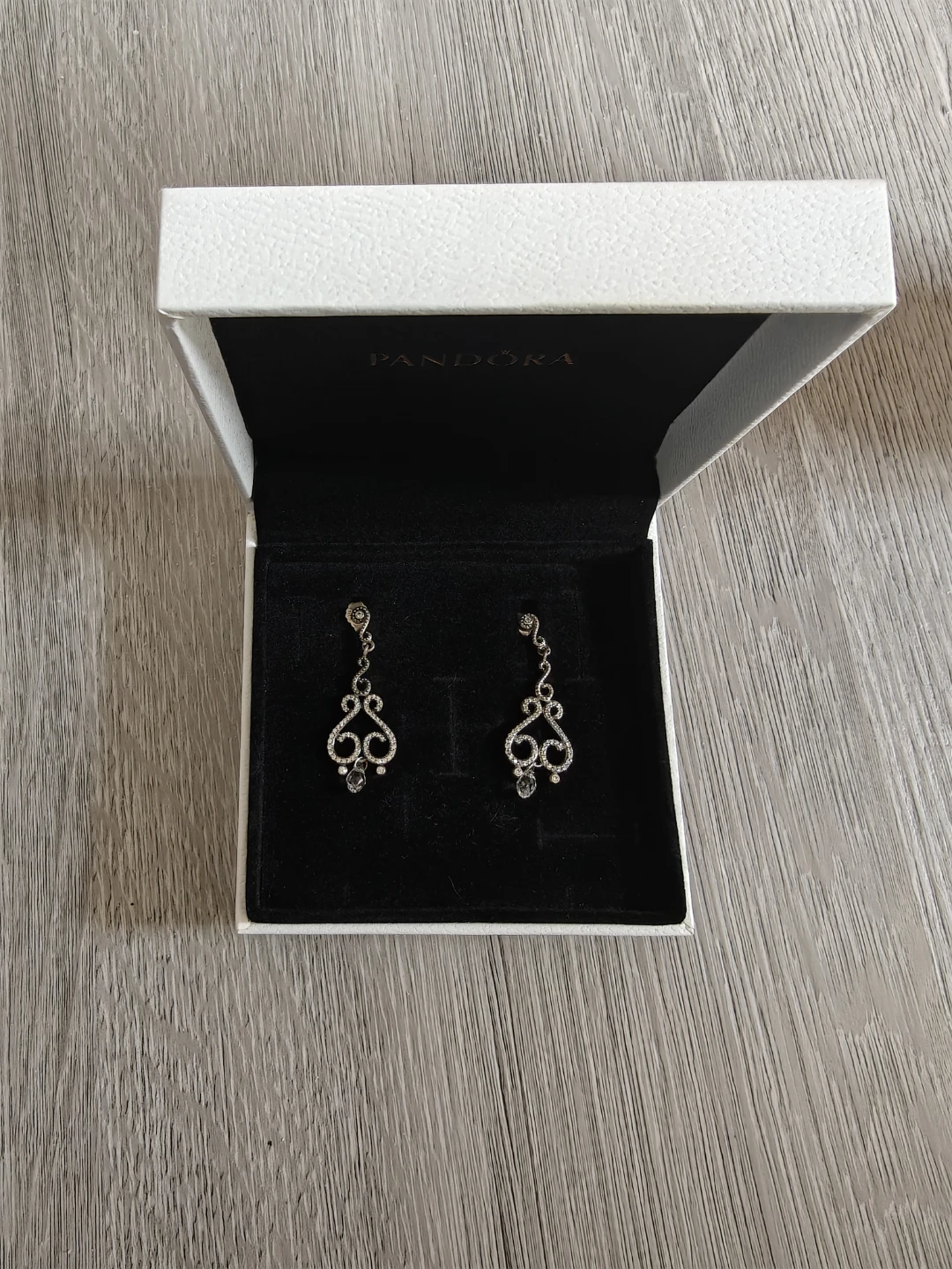 Pandora Dangle Earrings with Crystals