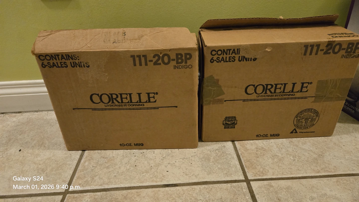 Corelle 10 oz Indigo Mug x 12 - photo 3