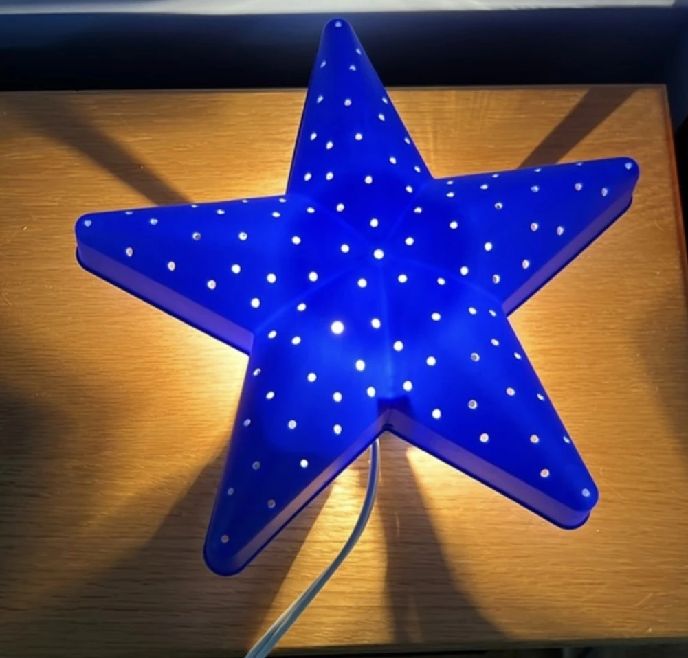 Retro IKEA Blue Star Wall Lamp - photo 2