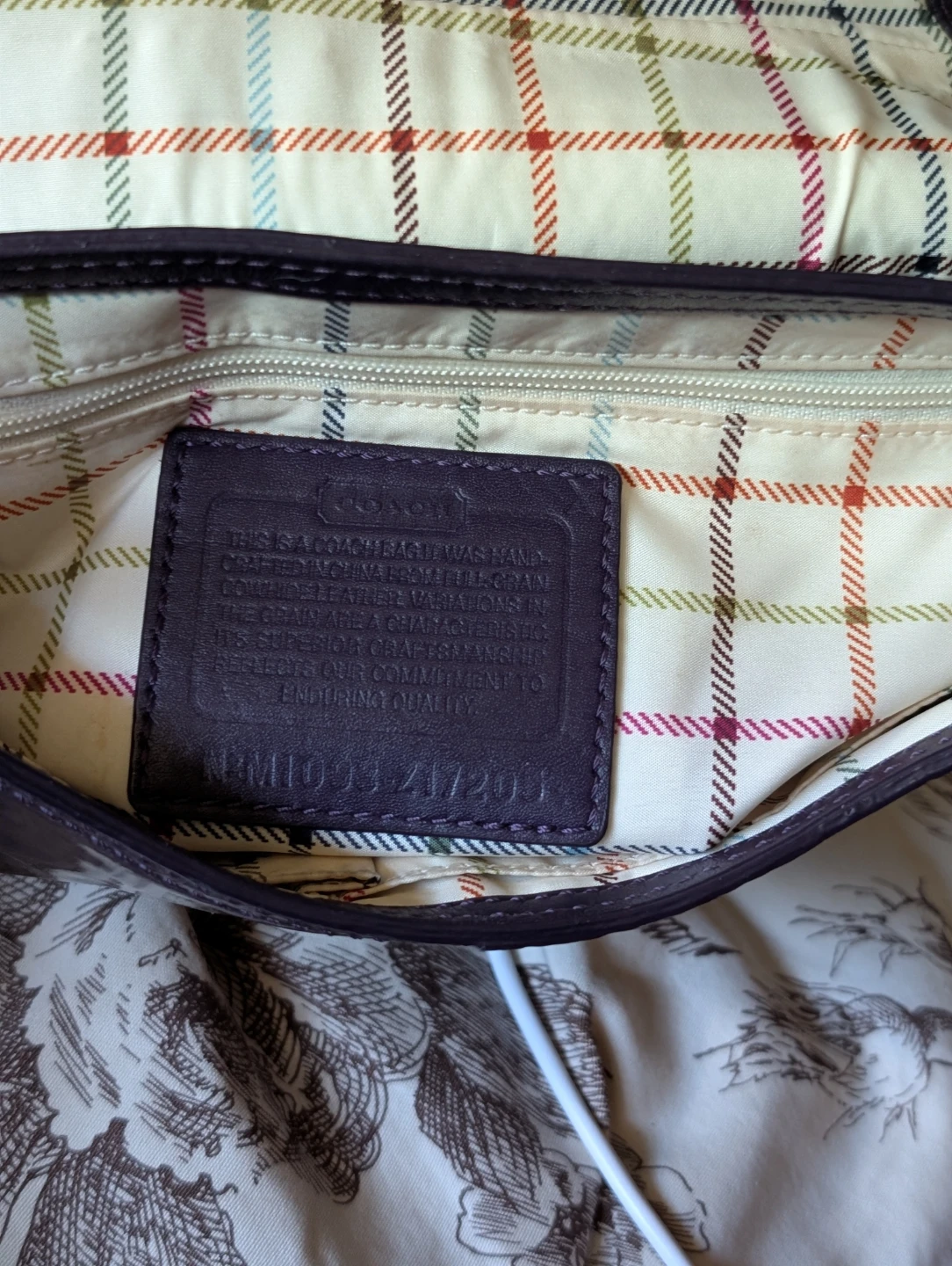 Coach mini bleeker legacy bag, purple patent leather - photo 4