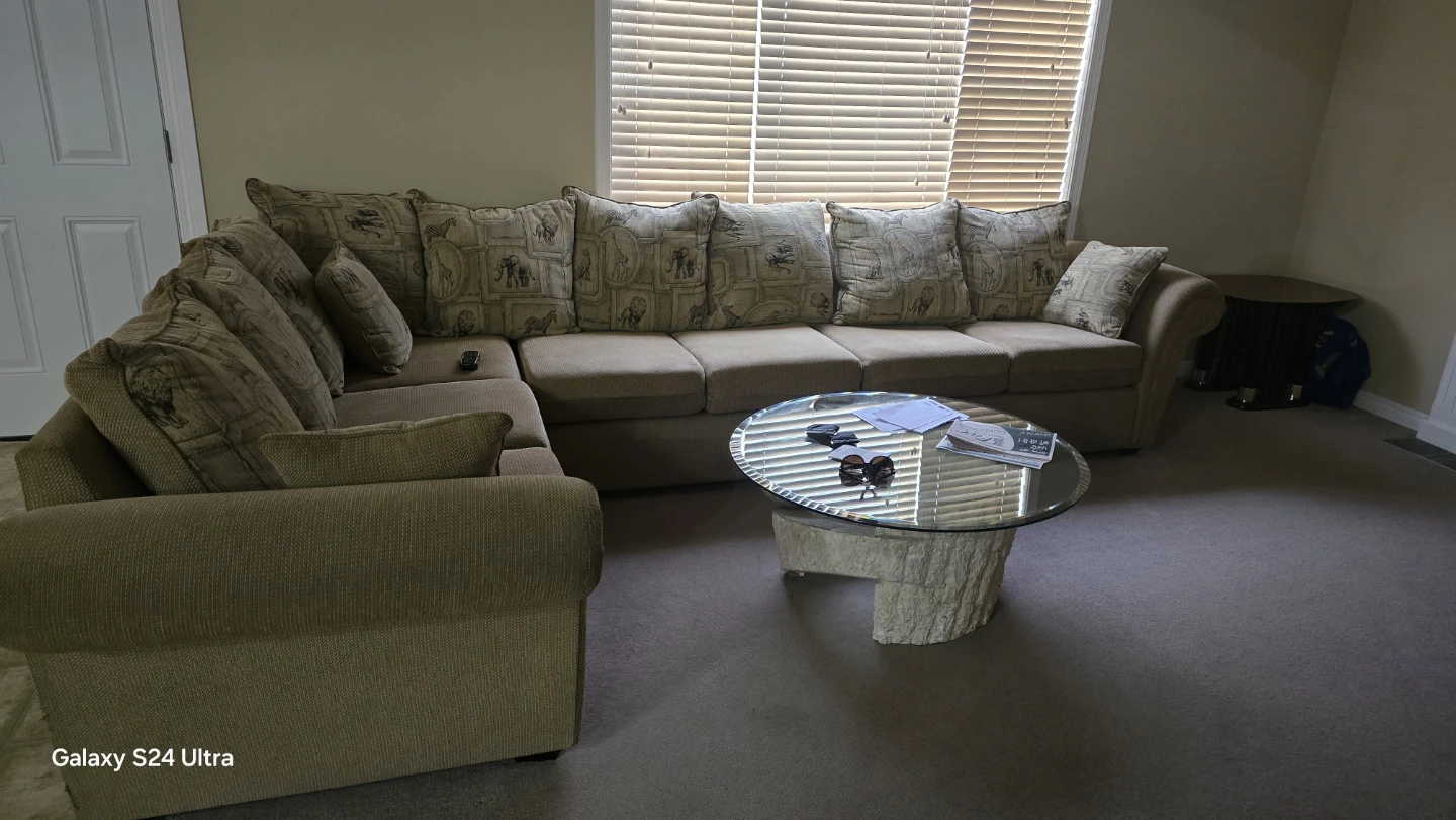 Sectional Sofa with Decorative Pillows - photo 3