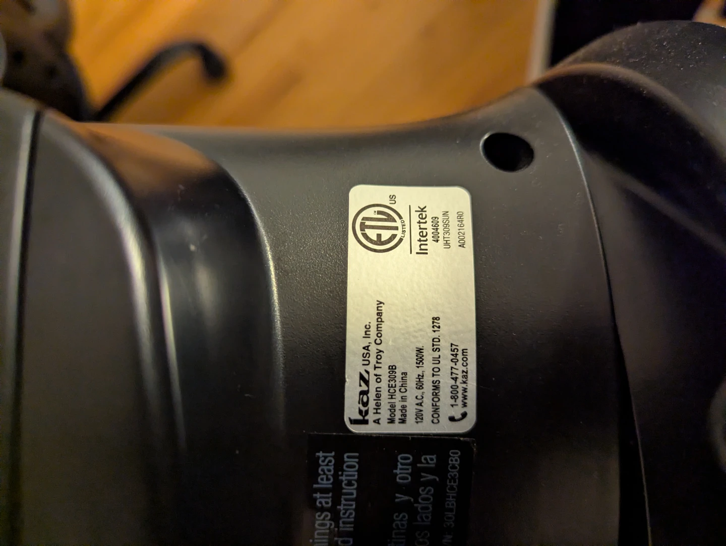 Honeywell Portable Ceramic Heater - photo 3