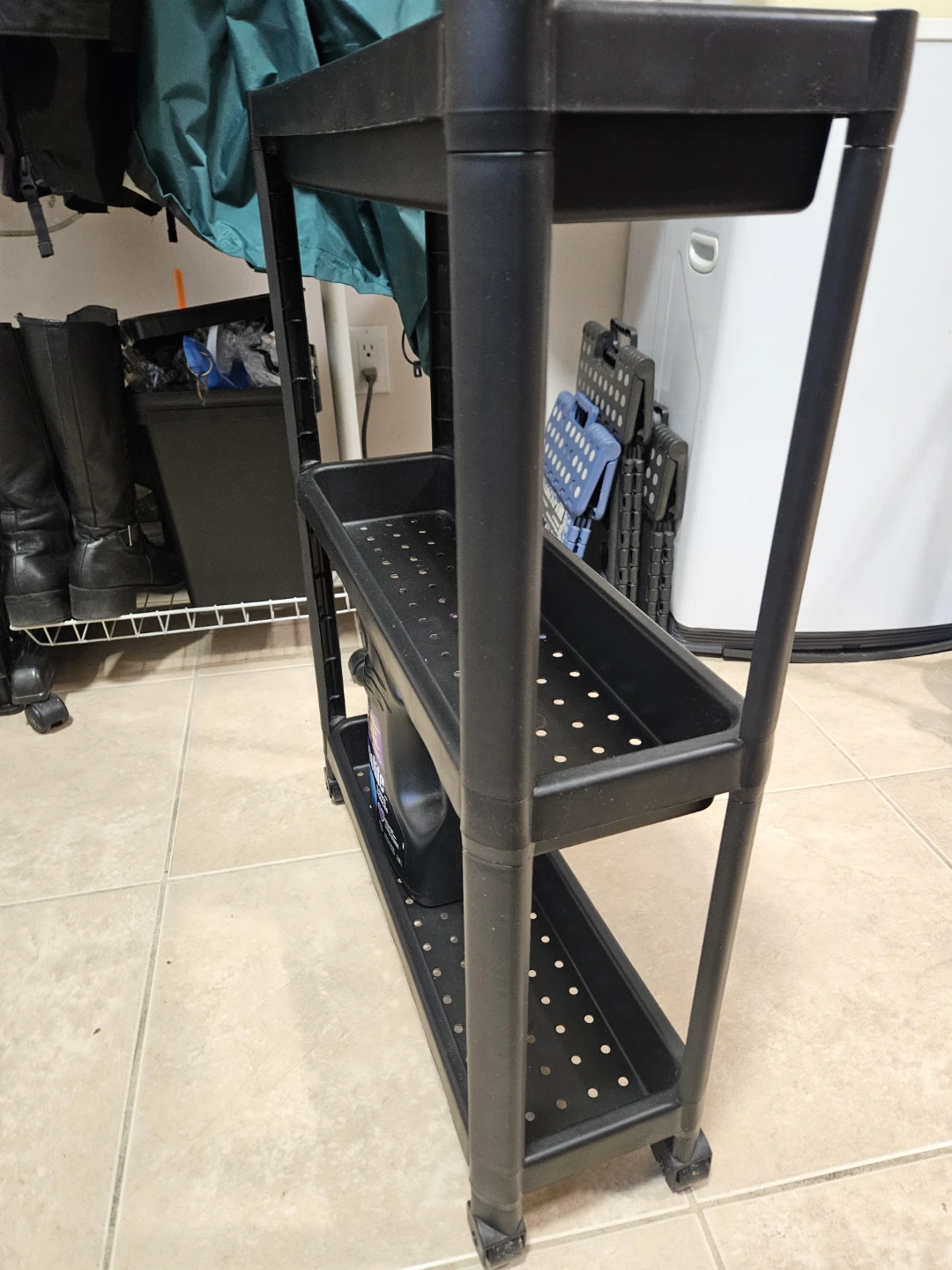 Ikea Black 3-Tier Rolling Utility Cart - photo 2