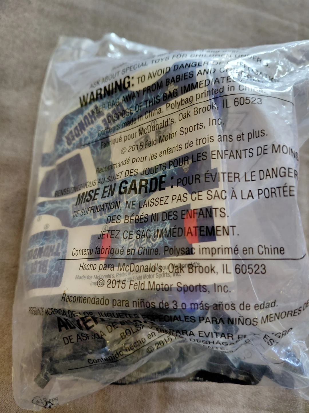 McDonald's Happy Meal Toy - Blue Thunder - photo 2