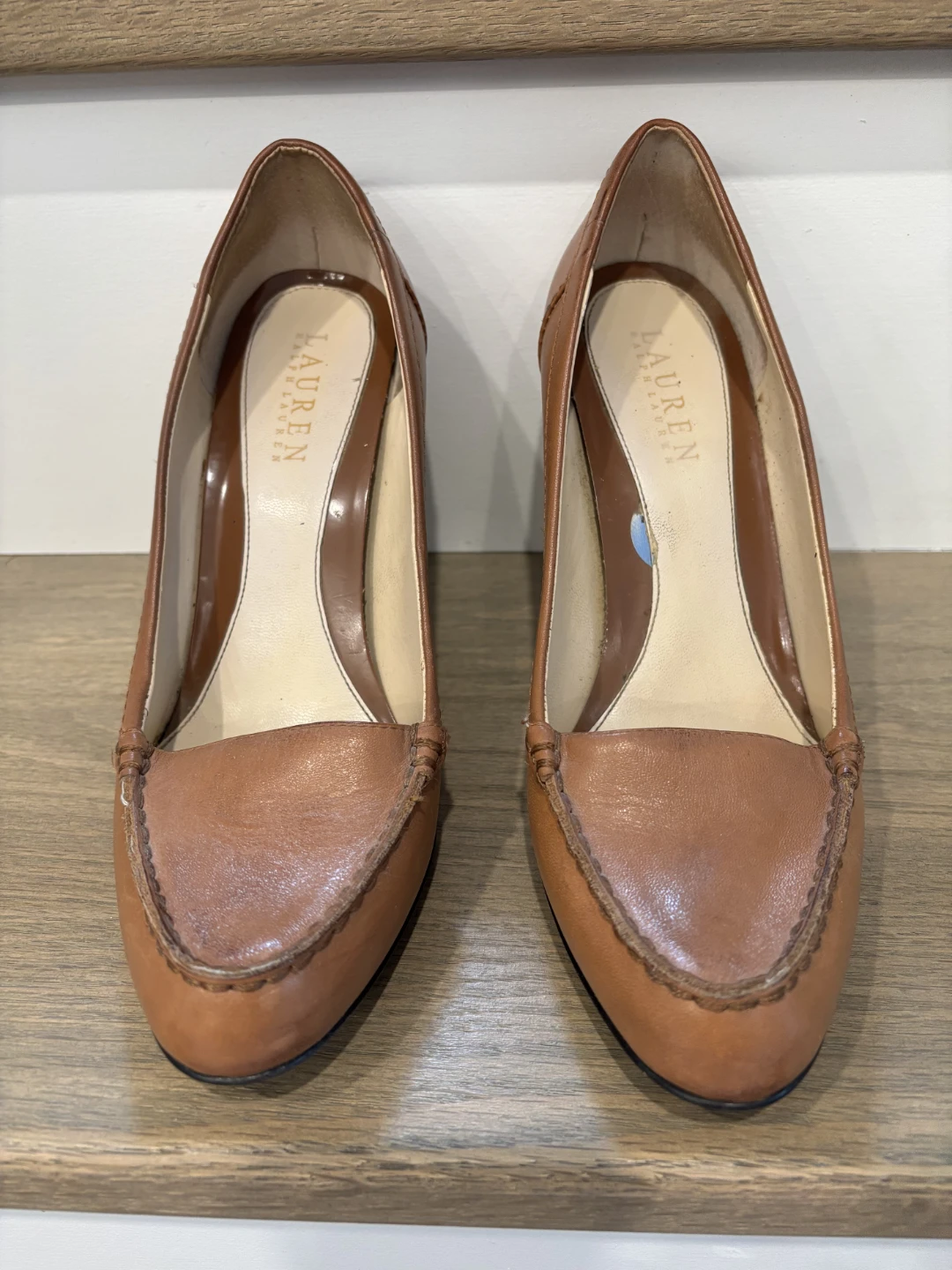 Lauren Ralph Lauren Brown Leather Heels - photo 4