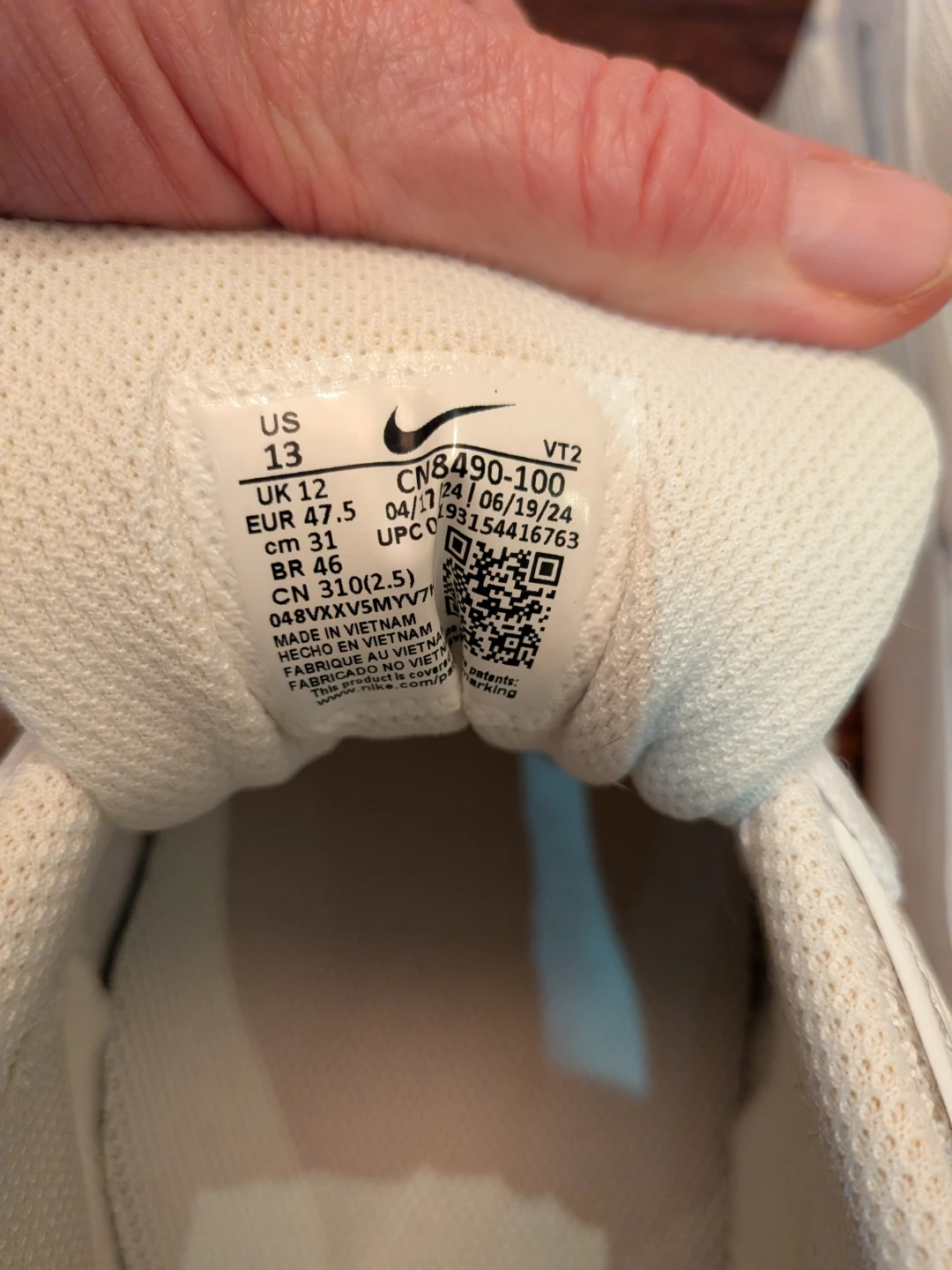 Nike Air Max 90 White Sneakers US 13 - photo 3