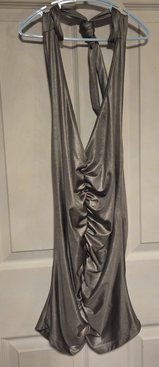 BEDOO Femme Halter Neck Ruched Dress Size S🥕