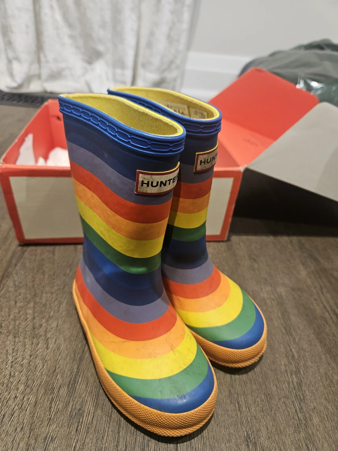 Hunter Little Kids Original First Classic Rainbow Print Boots - photo 5