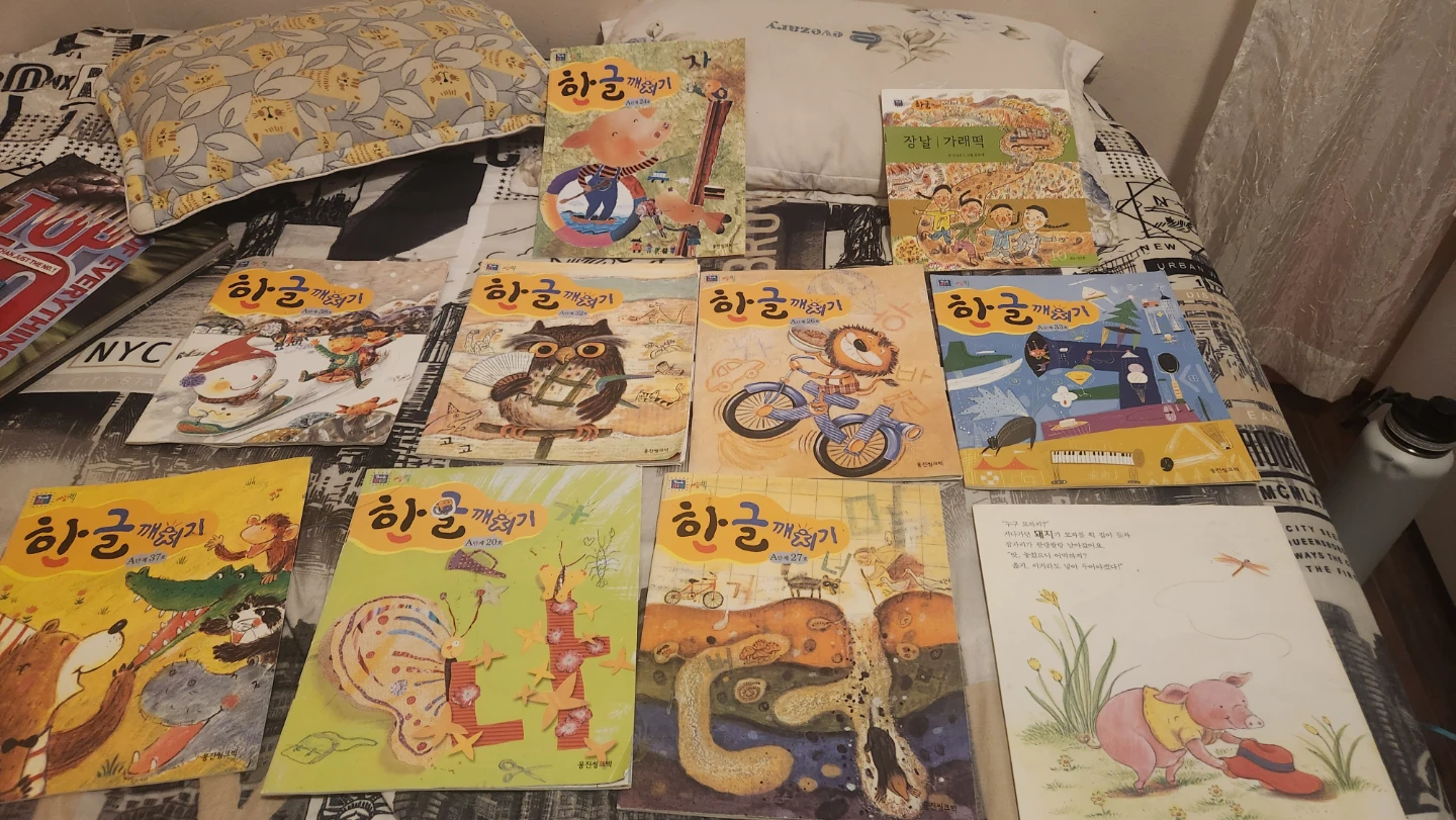 Set of 9 Korean Children's Books - Han-geul Kkaeugi Series