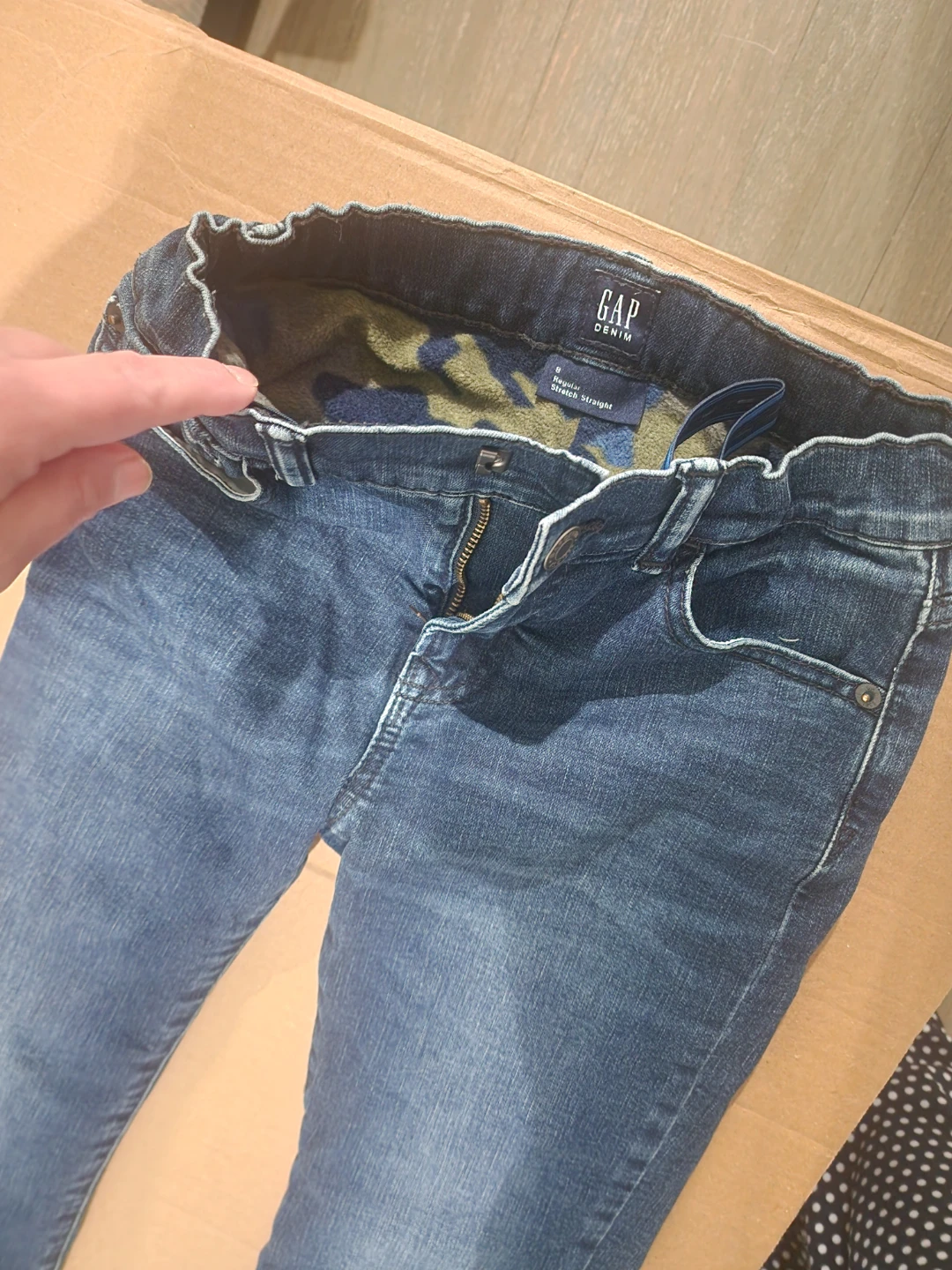 GAP Kids Denim Jeans with Fleece Lining - Size 8