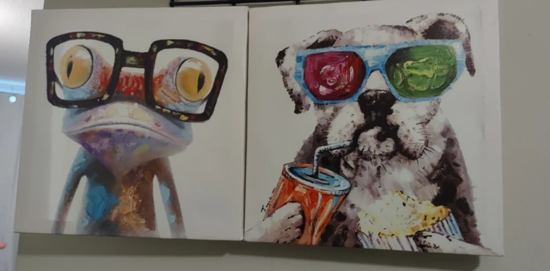 Canvas Wall Art - Frog Wearing Glasses