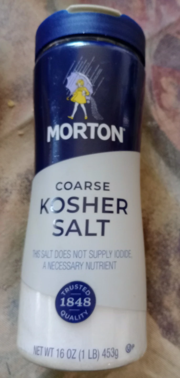 Morton Coarse Kosher Salt 16 oz 🥕