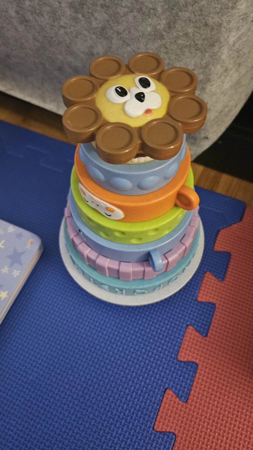 Baby books and stacking tower - photo 2