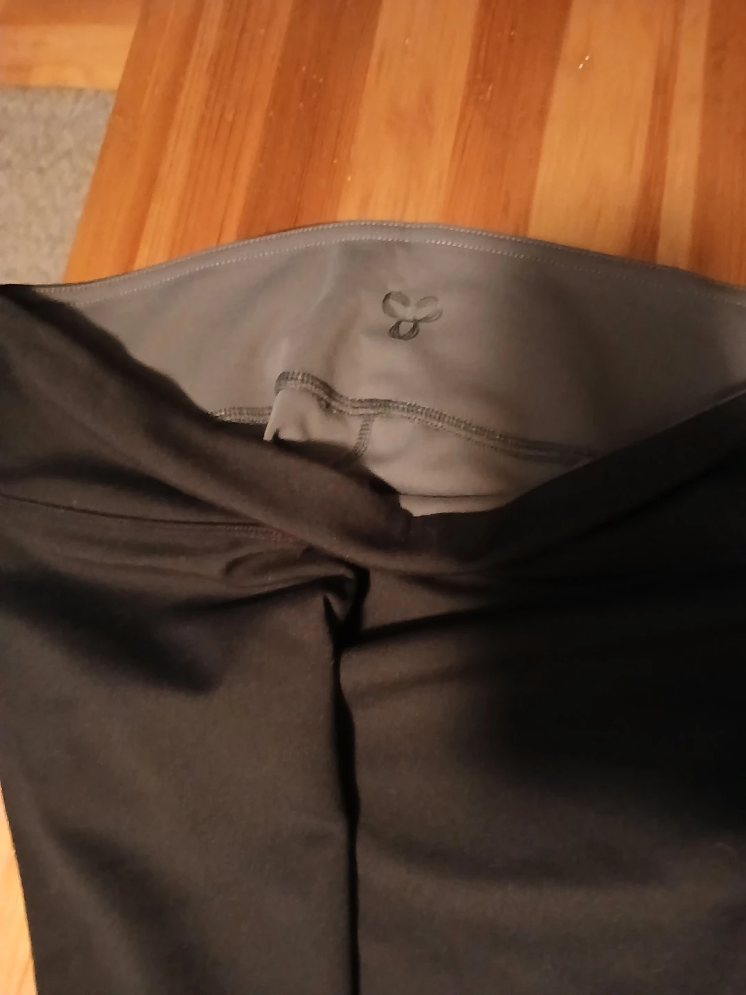 TNA Black & Grey Leggings - Size S - photo 2