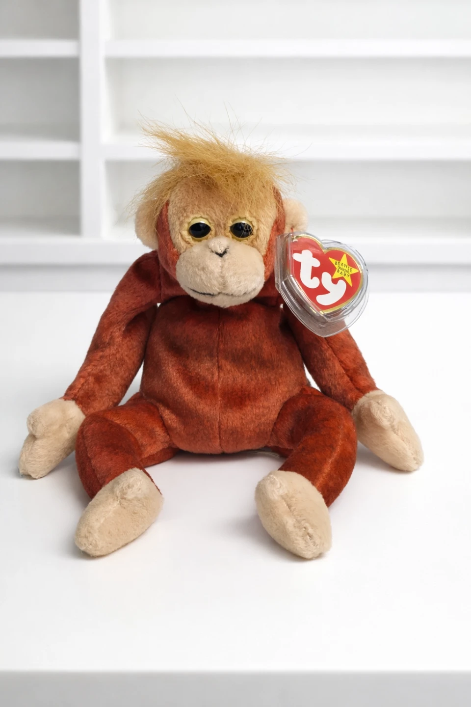 Vintage TY Beanie Baby Schweetheart Orangutan Plush 1999 w/ Tags
