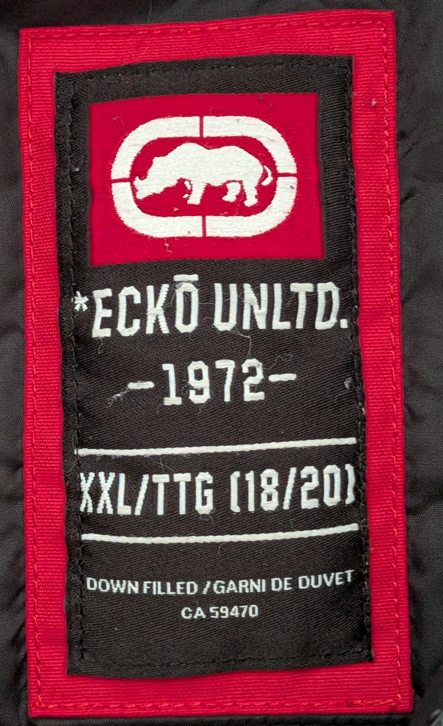 Ecko Unltd Red Puffer Jacket XXL (Fits M) Winter Coat Hooded - photo 2
