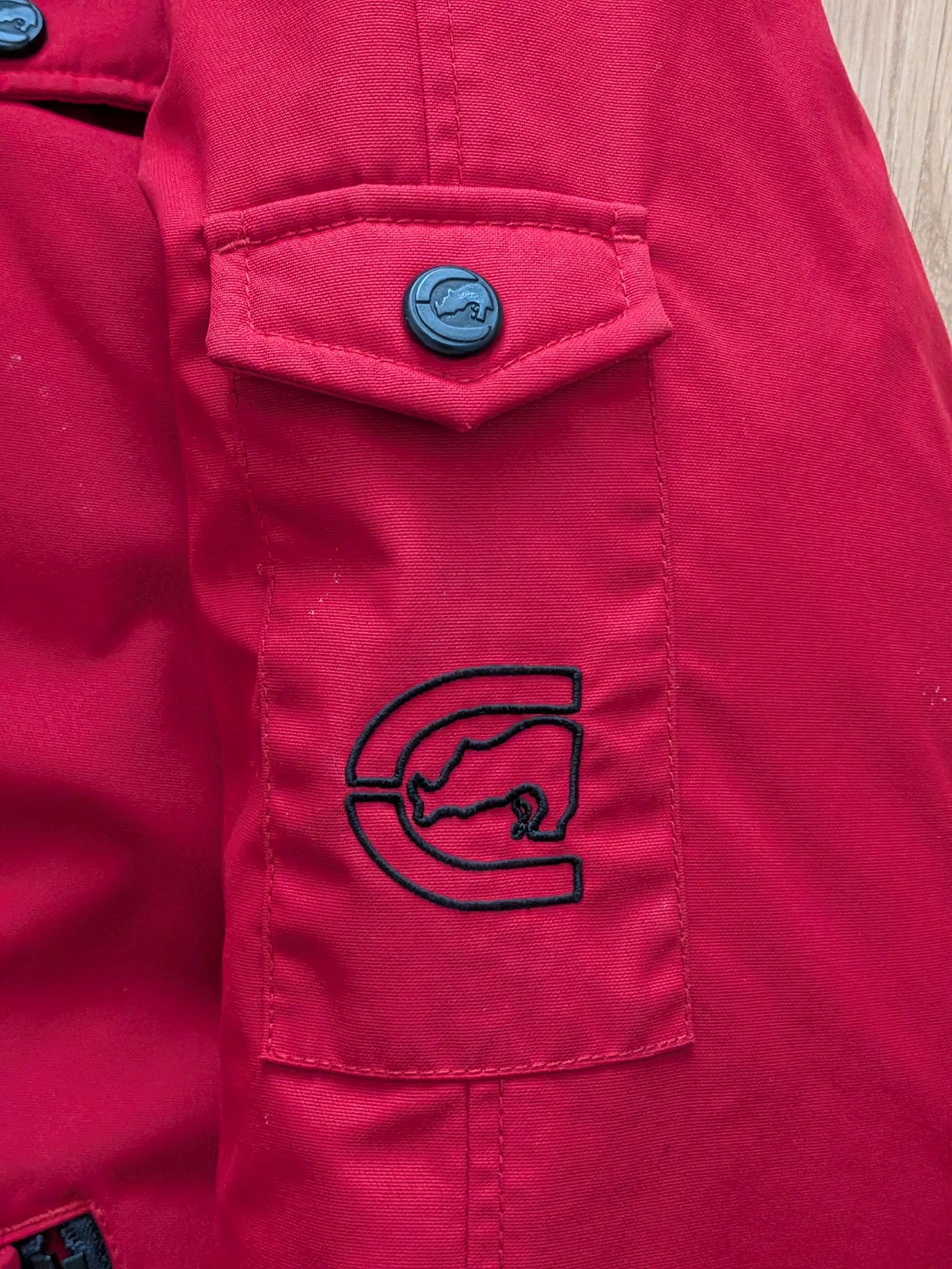 Ecko Unltd Red Puffer Jacket XXL (Fits M) Winter Coat Hooded - photo 5