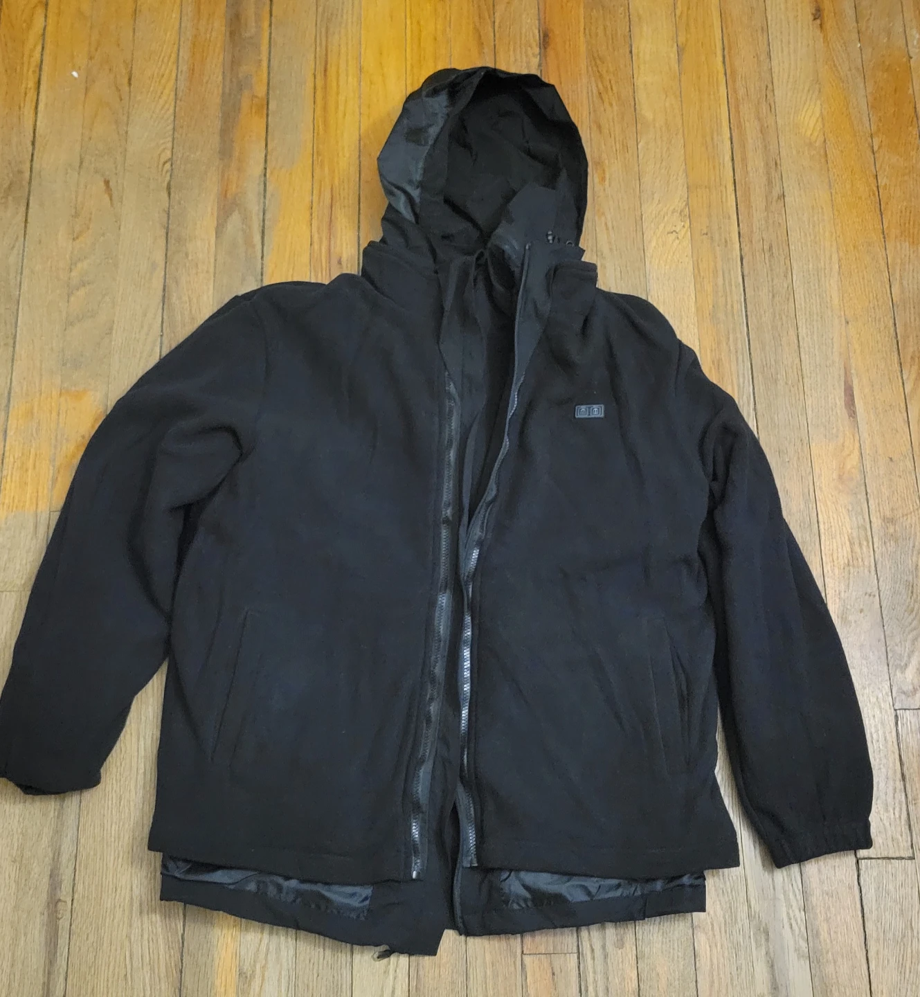 Black Heated Jacket with Power Bank and Travel Case - photo 2