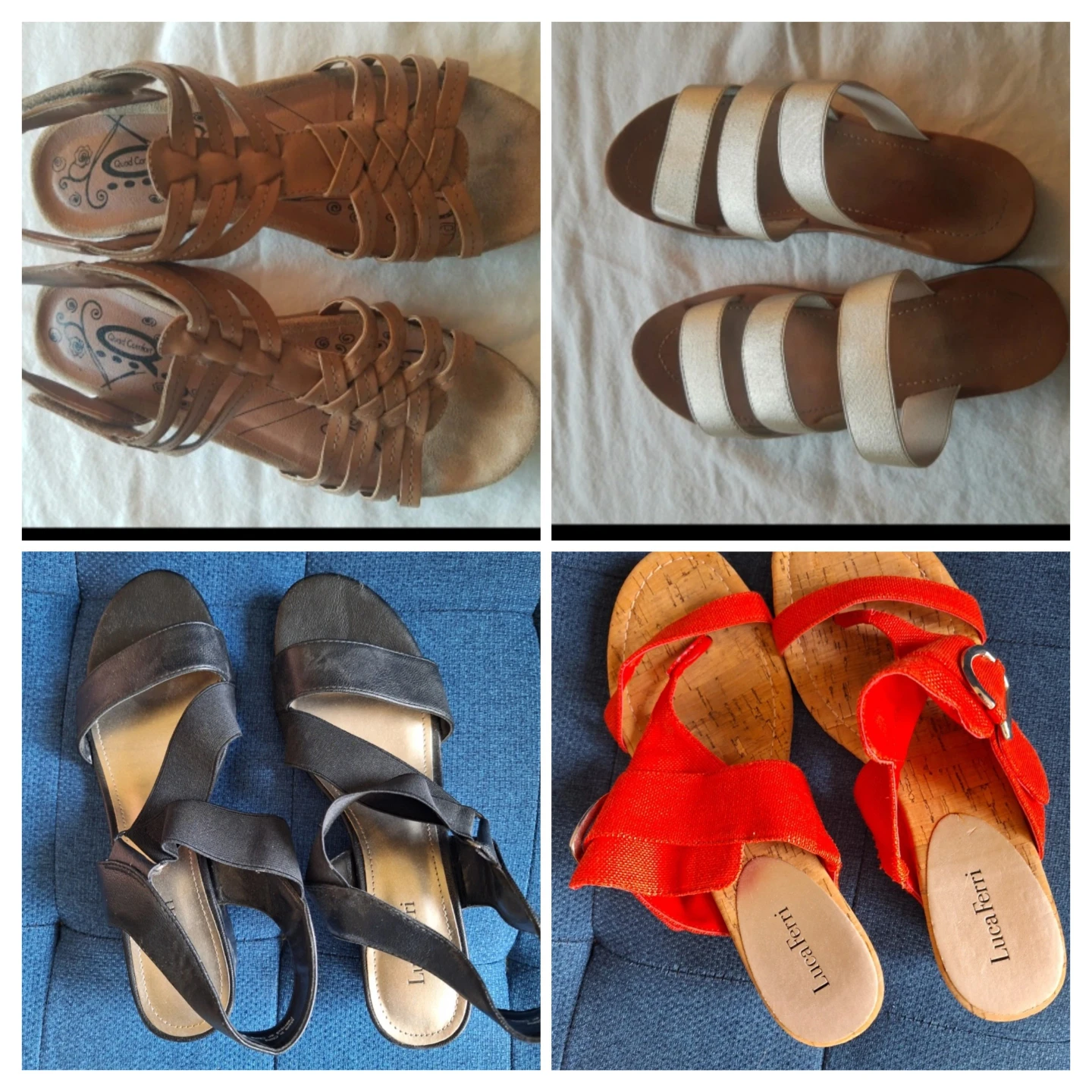 Summer Sandals Bundle x4 sz8