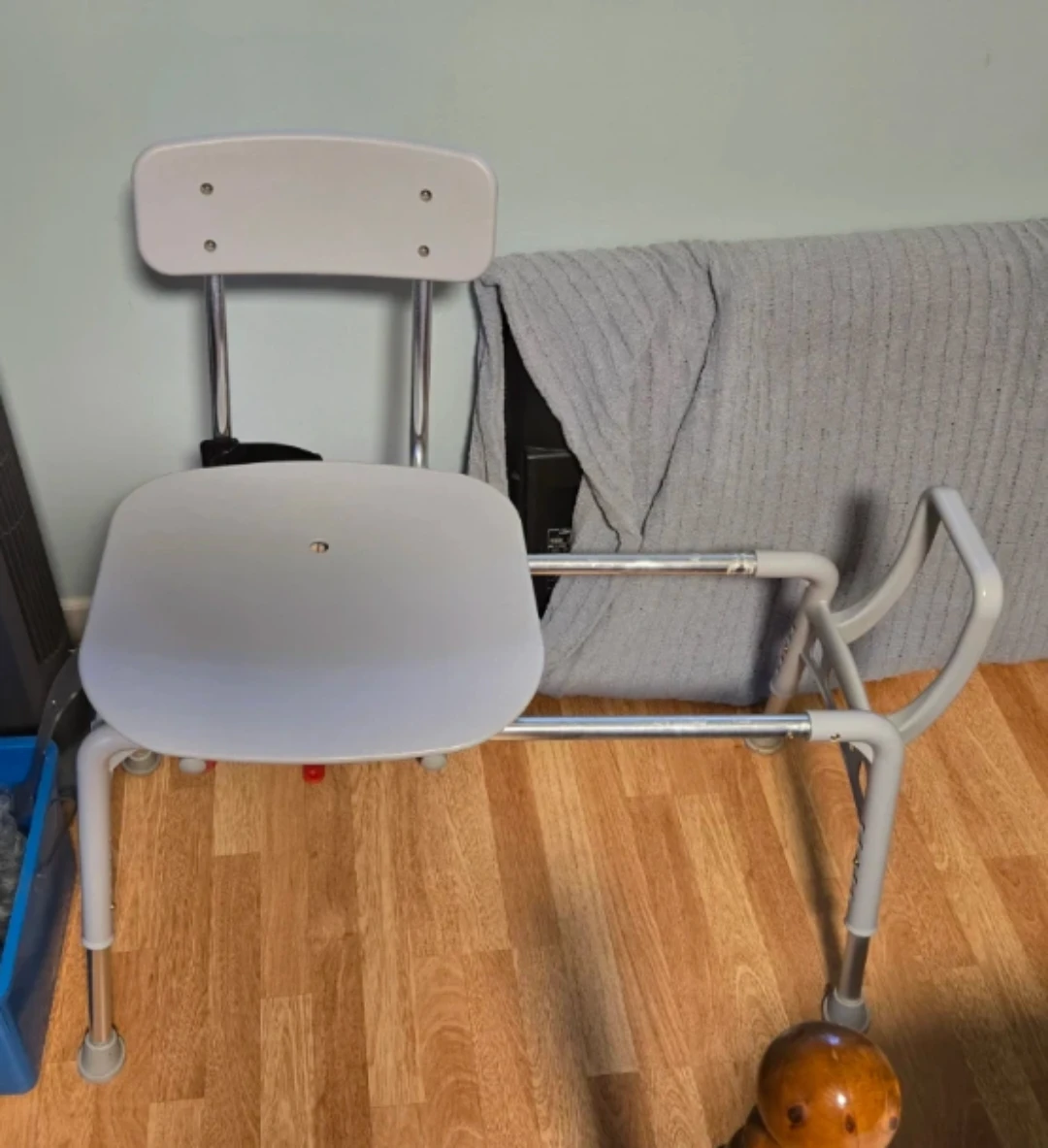 Sliding, Rotating Shower Chair
