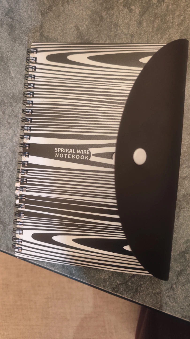 Spiral Wire Notebook with Black Closure