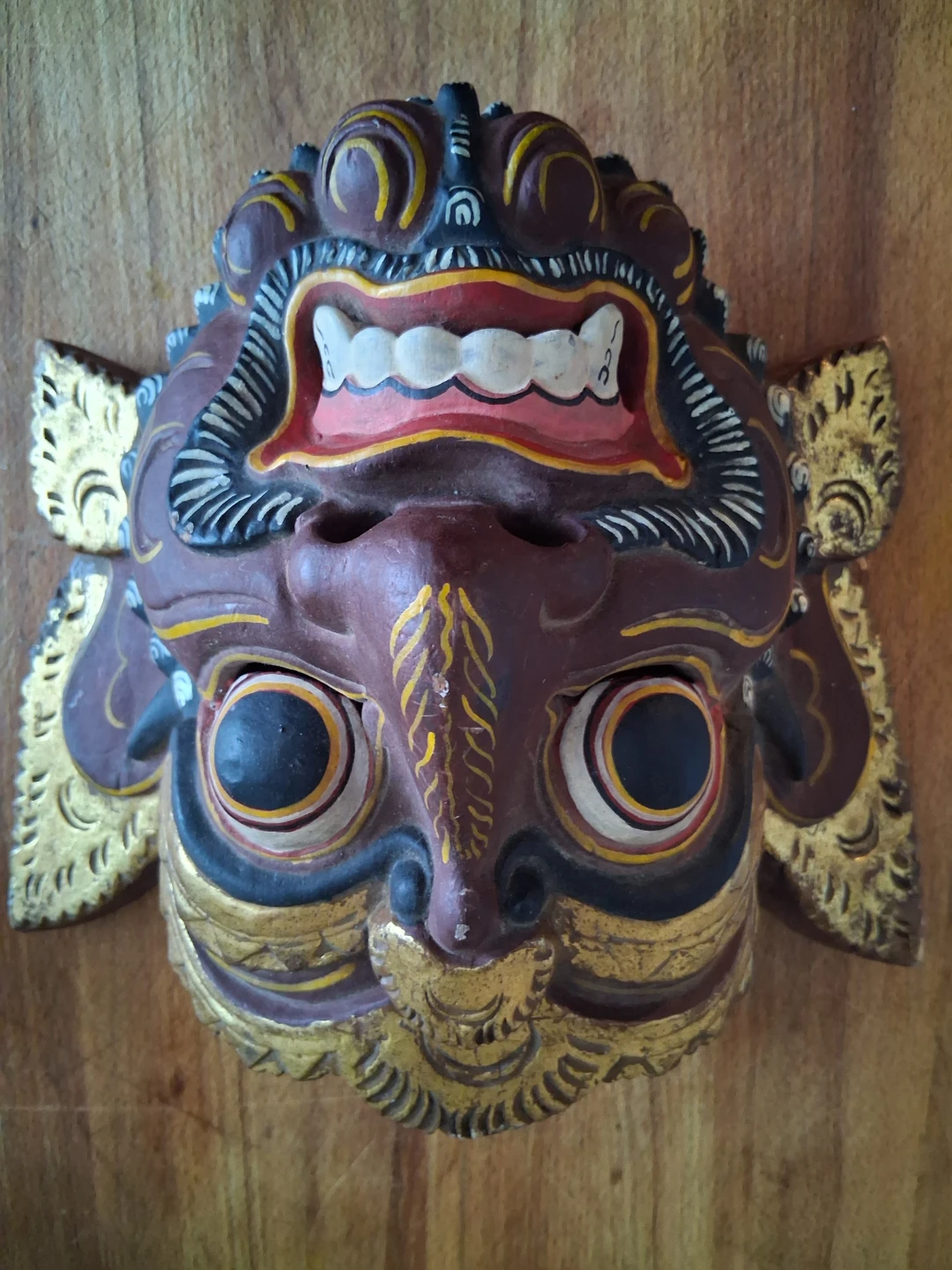 Hand-carved Wooden Mask - photo 2