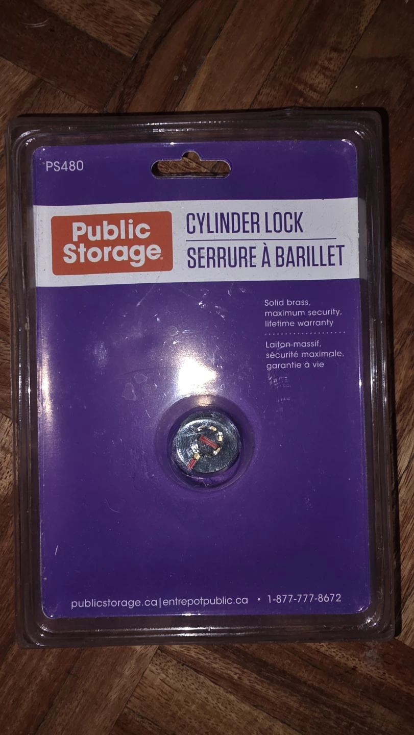 Public Storage Cylinder Lock with 3 Keys