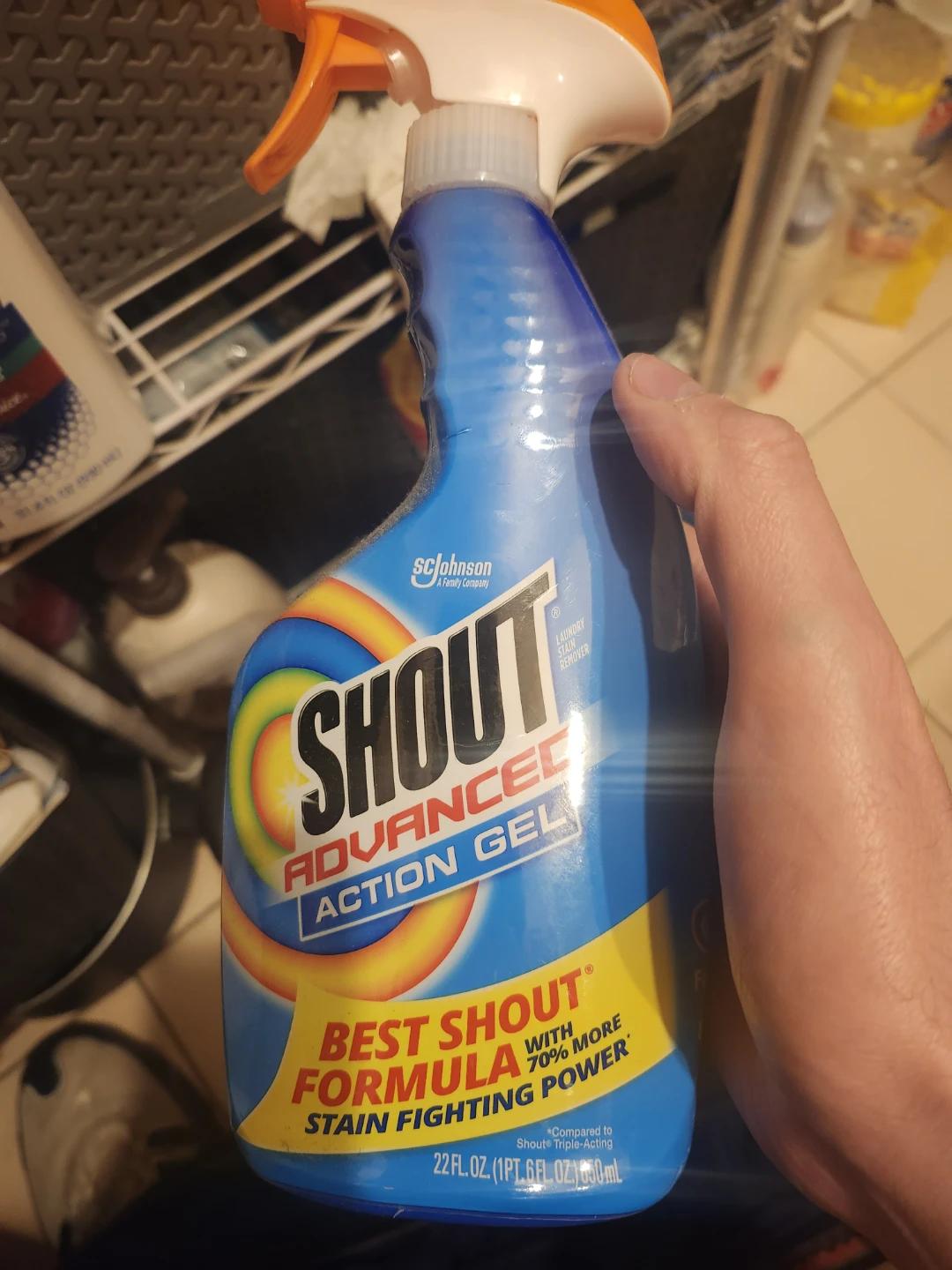 Shout Advanced Action Gel Laundry Stain Remover 22 fl oz