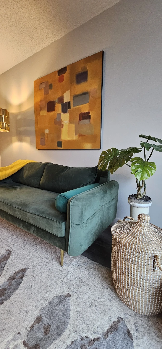 Beautiful Green Velvet Sofa – Stylish & Comfortable - photo 3