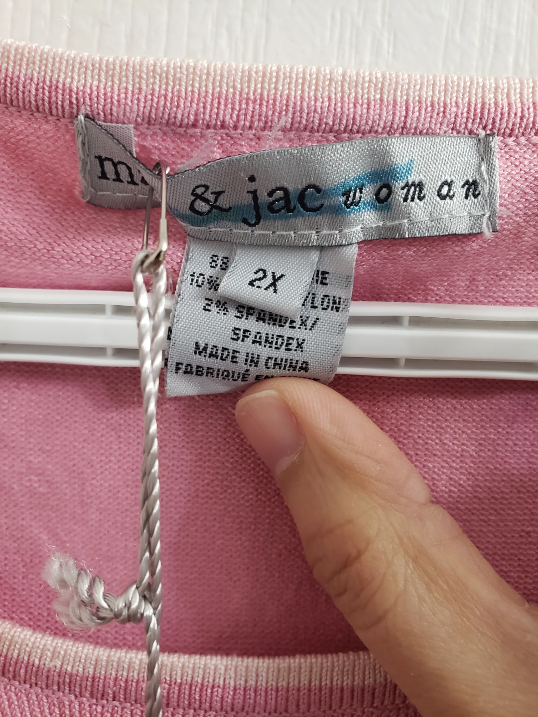 Mac & Jac Woman Pink Sleeveless Sweater Vest - Size 2XL - photo 4