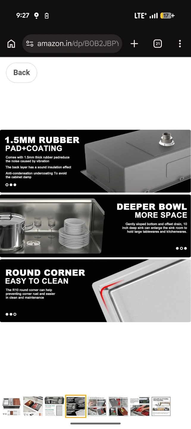 Undermount Stainless Steel Kitchen Sink - photo 4